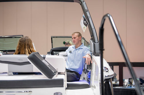 Buying a boat at a boat show